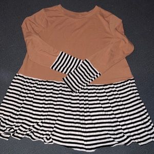 Boutique top with ruffle